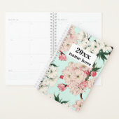 Gepersonaliseerde Retro Bloemenplanner Planner (Display)