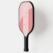 Gepersonaliseerde Retro Blush Roze Pickleball Paddle (Links)