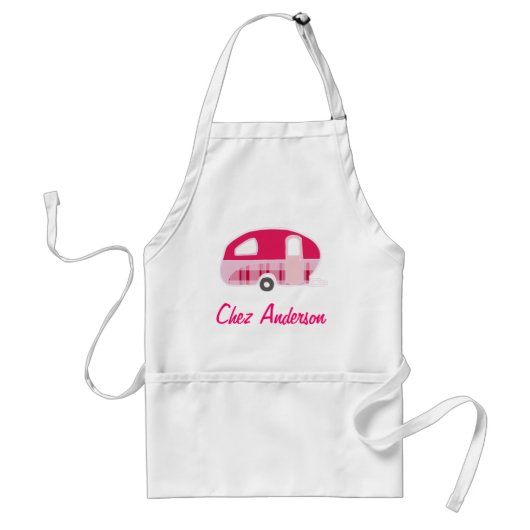 Gepersonaliseerde Retro Caravan Schorten (Voorkant)