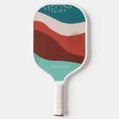 Gepersonaliseerde Retro Chic Pickleball Paddle (Achterkant)
