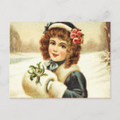 Gepersonaliseerde  Retro Christmas Briefkaart (Voorkant)