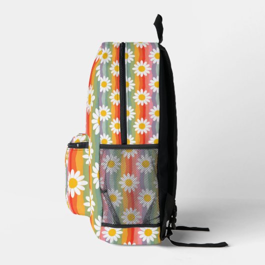 Gepersonaliseerde Retro Daisy Rugzak (Rechts)