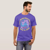 Gepersonaliseerde Retro Disco Bal T-shirt (Voorkant volledig)