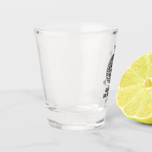 Gepersonaliseerde Retro Disco bal Verjaardag Shot Shot Glas (Links)