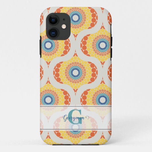 Gepersonaliseerde Retro Egeïsche Zomer Radiant Man Case-Mate iPhone Case (Achterkant)