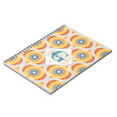 Gepersonaliseerde Retro Egeïsche Zomer Radiant Man Notitieboek (Linkerzijde)