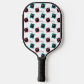 Gepersonaliseerde Retro Flamingo Pickleball Paddle (Achterkant)
