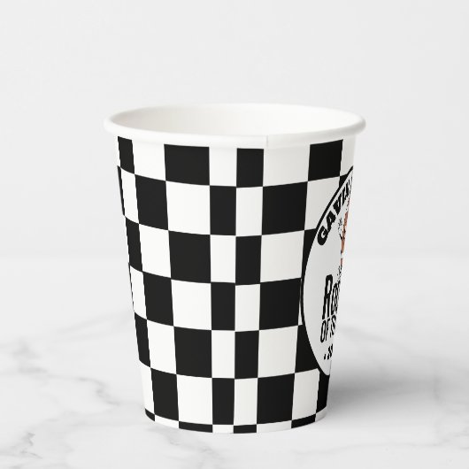 Gepersonaliseerde Retro  Football Verjaardagsfeest Papieren Bekers (Rechts)