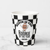 Gepersonaliseerde Retro  Football Verjaardagsfeest Papieren Bekers (Voorkant)