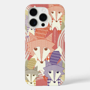 Gepersonaliseerde Retro Fox Art Retro iPhone 5 16 Pro Hoesje