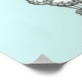 Gepersonaliseerde Retro Franse Poedel Poster Art (Hoek)