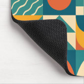 Gepersonaliseerde Retro Geometrische Kleurrijk Muismat (Hoek)