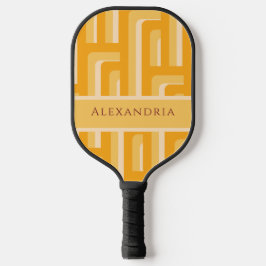 Gepersonaliseerde Retro Geometrische Pickleball Paddle