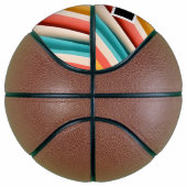 Gepersonaliseerde retro gestreepte basketbal | Kle (Rechts)