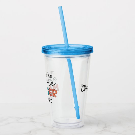 Gepersonaliseerde Retro Geweldige Manager Funny Acryl Drinkbeker (Links)