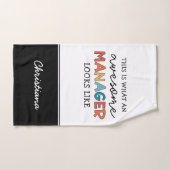 Gepersonaliseerde Retro Geweldige Manager Funny Handdoek (Handdoek)
