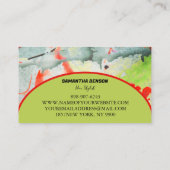 Gepersonaliseerde Retro Groovy 70s Psychedelic Visitekaartje (Achterkant)