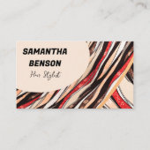 Gepersonaliseerde Retro Groovy 70s Psychedelic Visitekaartje (Voorkant)