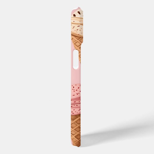 Gepersonaliseerde Retro  Ice Cream Cone Pattern Case-Mate iPhone Case (Achterkant / Rechts)