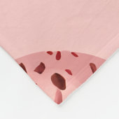 Gepersonaliseerde Retro  Ice Cream Cone Pattern Fleece Deken (Hoek)