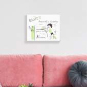 Gepersonaliseerde Retro keuken | Canvas Decor Afdruk (Insitu (Woonkamer))