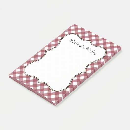 Gepersonaliseerde retro keuken post het merkt gesc post-it® notes (Schuin)