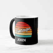 Gepersonaliseerde  Retro Kleur Morphing Dad Gift Magische Mok (Voorkant links)