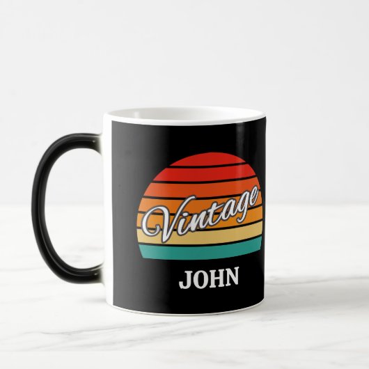 Gepersonaliseerde  Retro Kleur Morphing Dad Gift Magische Mok (Links)