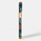 Gepersonaliseerde retro,  kleurbloemen Case-Mate iPhone case (Achterkant / Rechts)
