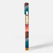 Gepersonaliseerde retro,  kleurbloemen Case-Mate iPhone case (Achterkant / Links)
