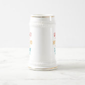 Gepersonaliseerde retro legende man papa cadeau bierpul (Center)