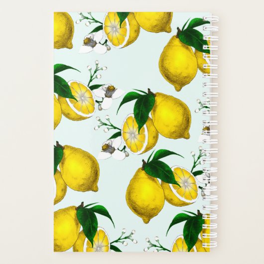 Gepersonaliseerde Retro Lemon Planner (Achterkant)