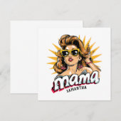 Gepersonaliseerde Retro Mama Pop Art 1 (Voorkant / Achterkant)