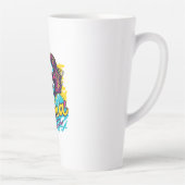 Gepersonaliseerde Retro Mama Pop Art (12) Latte Mo Mok (Rechts)