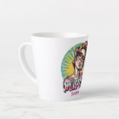 Gepersonaliseerde Retro Mama Pop Art (16) Latte Mo Mok (Linkerhoek)