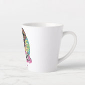Gepersonaliseerde Retro Mama Pop Art (16) Latte Mo Mok (Rechts)