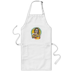Gepersonaliseerde Retro Mama Pop Art (17) Lang Sch Schort