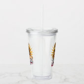 Gepersonaliseerde Retro Mama Pop Art 1 Acryl Drinkbeker (Rechts)