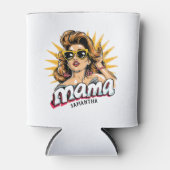 Gepersonaliseerde Retro Mama Pop Art 1 Blikjeskoeler (Voorkant)