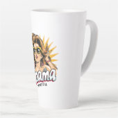 Gepersonaliseerde Retro Mama Pop Art 1 Latte Mok (Rechterhoek)