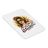 Gepersonaliseerde Retro Mama Pop Art 1 Magneet (Rechterzijde)
