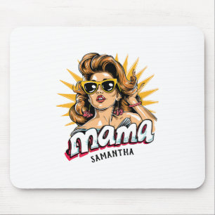 Gepersonaliseerde Retro Mama Pop Art 1 Muismat