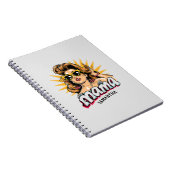 Gepersonaliseerde Retro Mama Pop Art 1 Notitieboek (Rechterzijde)