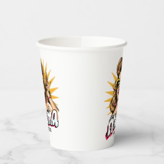 Gepersonaliseerde Retro Mama Pop Art 1 Papieren Bekers (Links)