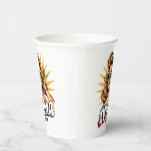 Gepersonaliseerde Retro Mama Pop Art 1 Papieren Bekers (Rechts)