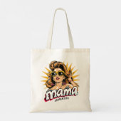 Gepersonaliseerde Retro Mama Pop Art 1 Tote Bag (Achterkant)
