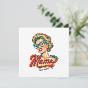 Gepersonaliseerde Retro Mama Pop Art 2