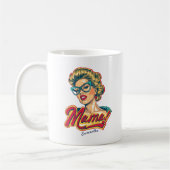 Gepersonaliseerde Retro Mama Pop Art 2 Koffiemok (Links)