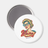 Gepersonaliseerde Retro Mama Pop Art 2 Magneet (Voorkant / Achterkant)