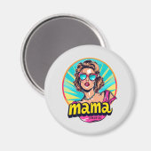 Gepersonaliseerde Retro Mama Pop Art 3 Magneet (Voorkant / Achterkant)